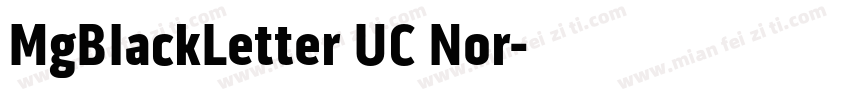MgBlackLetter UC Nor字体转换